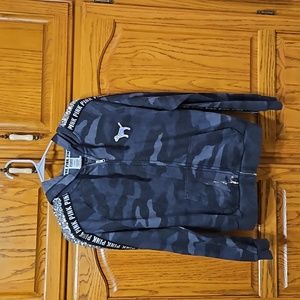 ZIPPER UP HOODIE W SEQUINS